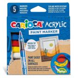 Paraply Carioca Akrilik Paint Marker Su Bazlı Fırça Uçlu 5'Li Kız Erkek Çocuk Oyuncak Eğitici Oyuncaklar