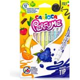 paraply Carioca Kokulu Keçeli Boya Kalemi 12'li Kız Erkek Çocuk Oyuncak Eğitici Oyuncaklar - Çok Renkli