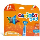 paraply Carioca Teddy Jumbo Keçeli Boya Kalemi 6'lı Kız Erkek Çocuk Oyuncak Eğitici Oyuncaklar - Çok Renkli