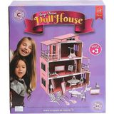 paraply CCY00696 Memo Ahşap Bebek Evi No 2 Kız Erkek Çocuk Oyuncak Eğitici Oyuncaklar - Çok Renkli