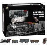 paraply Classic Steam Kumandalı 2,4 Ghz Pilli Tren Seti 30 Parça 1613G Kız Erkek Çocuk Oyuncak Eğitici Oyunc - Çok Renkli