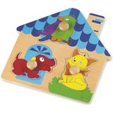Paraply Classic World Ahşap İlk Yapbozum Evcil Hayvanlar Kız Erkek Çocuk Oyuncak Eğitici Oyuncaklar