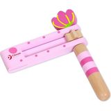 paraply Classic World Pembe Ahşap Kastanet-Şak Şak Kız Erkek Çocuk Oyuncak Eğitici Oyuncaklar - Çok Renkli
