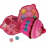 paraply Cupcake Şekilli 2 Katlı Makyaj Güzellik Seti Kız Erkek Çocuk Oyuncak Eğitici Oyuncaklar - Çok Renkli
