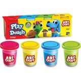 paraply Dede Art Craft 4'lü Oyun Hamuru 224 gr Kız Erkek Çocuk Oyuncak Eğitici Oyuncaklar - Çok Renkli