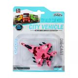 Paraply Die Cast Metal F-15 Benzeri Savaş Uçağı Pembe Kamuflaj Kız Erkek Çocuk Oyuncak Eğitici Oyuncaklar