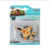 Paraply Die Cast Metal F-16 Benzeri Savaş Uçağı Turuncu Kamuflaj Kız Erkek Çocuk Oyuncak Eğitici Oyuncaklar