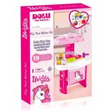 Paraply Dolu Unicorn Şefin Mutfak Seti - 2516D Kız Erkek Çocuk Oyuncak Eğitici Oyuncaklar