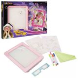 Paraply Doodle 3D Sihirli Çizim Tahtası Pembe Veya Beyaz Kız Erkek Çocuk Oyuncak Eğitici Oyuncaklar