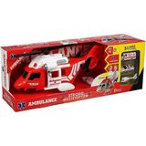 paraply ERN-2004 Heroes Toys Helikopter Ambulans Seti Arabalı Kız Erkek Çocuk Oyuncak Eğitici Oyuncaklar - Çok Renkli