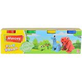 paraply ERN-604 Heroes Premıum Dörtlü Oyun Hamuru Kız Erkek Çocuk Oyuncak Eğitici Oyuncaklar - Çok Renkli