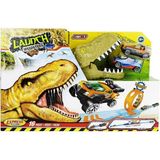 paraply Express Wheels 16 Parça T-Rex Araç ve Yol Oyun Seti Kız Erkek Çocuk Oyuncak Eğitici Oyuncaklar - Çok Renkli