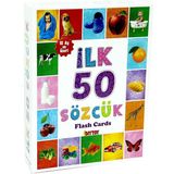 paraply Ilk 50 Sözcük Eğitici Flash Kart Oyunu Kız Erkek Çocuk Oyuncak Eğitici Oyuncaklar - Çok Renkli