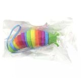 Paraply Kıvrılabilen Renkli Plastik Salyangoz Anahtarlık Yeşil Kız Erkek Çocuk Oyuncak Eğitici Oyuncaklar