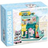 paraply KP28009 Keeppley Sokak Seri Blok Seti -Vagon Life Kız Erkek Çocuk Oyuncak Eğitici Oyuncaklar - Çok Renkli