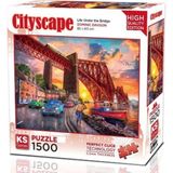 paraply Ks Games Forth Bridge At Sunset Puzzle 1500 Parça 22039 Kız Erkek Çocuk Oyuncak Eğitici Oyuncaklar - Çok Renkli