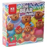 paraply Ks Games The Bear Family Pre-School Puzzle Kız Erkek Çocuk Oyuncak Eğitici Oyuncaklar - Çok Renkli