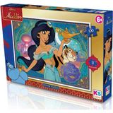 paraply Ks Puzzle 100 Parça Aladdin Kız Erkek Çocuk Oyuncak Eğitici Oyuncaklar - Çok Renkli