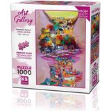 paraply Ks Puzzle 1000 Parça Art Gallery Fishermen Series Iı Kız Erkek Çocuk Oyuncak Eğitici Oyuncaklar - Çok Renkli