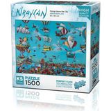 paraply Ks Puzzle 1500 Parça Nbaylan Flying Above The City Kız Erkek Çocuk Oyuncak Eğitici Oyuncaklar - Çok Renkli