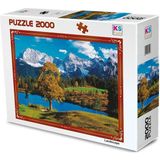 paraply Ks Puzzle 2000 Parça Bavarian Alps Kız Erkek Çocuk Oyuncak Eğitici Oyuncaklar - Çok Renkli