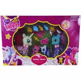 Paraply Kutuda Pony Set Kız Erkek Çocuk Oyuncak Eğitici Oyuncaklar