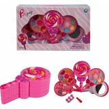 paraply Lolipop Şekilli 4 Katlı Makyaj Güzellik Seti Kız Erkek Çocuk Oyuncak Eğitici Oyuncaklar - Çok Renkli
