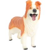 paraply Model Köpek Turuncu Beyaz Lessie Kız Erkek Çocuk Oyuncak Eğitici Oyuncaklar - Çok Renkli