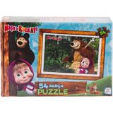 paraply MS7965 Masha ve Koca Ayı 54 Parça Puzzle -Laçokids Kız Erkek Çocuk Oyuncak Eğitici Oyuncaklar - Çok Renkli