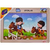 paraply Ony-85-86-87-88 Ahşap Eğitici Puzzle Sporlar -Onyıl Kız Erkek Çocuk Oyuncak Eğitici Oyuncaklar - Çok Renkli