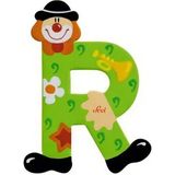 paraply Palyanço Ahşap Harf R Kız Erkek Çocuk Oyuncak Eğitici Oyuncaklar - Çok Renkli