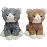 paraply PB31545-23 Peluş Oturan Kedi 23CM - 1ADET Stokta Olan Gönderilir Kız Erkek Çocuk Oyuncak Eğitici Oyu - Çok Renkli