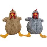 paraply PB31557-23 Peluş Oturan Tavuk 23CM -1ADET Stokta Olan Gönderilir Kız Erkek Çocuk Oyuncak Eğitici Oyu - Çok Renkli