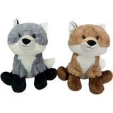 paraply PB31563-23 Peluş Oturan Tilki 23CM - 1ADET Stokta Olan Gönderilir Kız Erkek Çocuk Oyuncak Eğitici Oy - Çok Renkli
