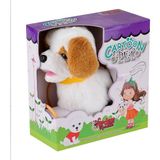 paraply PFT-B019 Yürüyen Tasmalı Peluş Köpek Kız Erkek Çocuk Oyuncak Eğitici Oyuncaklar - Çok Renkli