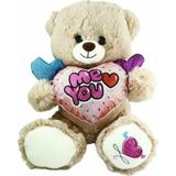 paraply PJH2322 Peluş Kalpli Ayı 30CM Kız Erkek Çocuk Oyuncak Eğitici Oyuncaklar - Çok Renkli