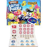 paraply Playwood Ahşap Eğitici Puzzle Sayılar Kız Erkek Çocuk Oyuncak Eğitici Oyuncaklar - Çok Renkli
