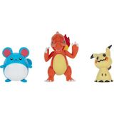paraply Pokemon Battle 3'lü Figür Seti Kız Erkek Çocuk Oyuncak Eğitici Oyuncaklar - Çok Renkli