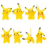 Paraply Pokemon Battle 8'Li Figür Seti Pikachu Kız Erkek Çocuk Oyuncak Eğitici Oyuncaklar