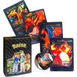 paraply Pokemon Siyah Starter Box Pack Koleksiyon Pokemon Kartları Kız Erkek Çocuk Oyuncak Eğitici Oyuncakla - Çok Renkli