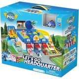 paraply Polı MRT-664 Sesli Robocar Poli Lets Go Ana Merkez Oyun Seti Kız Erkek Çocuk Oyuncak Eğitici Oyuncak - Çok Renkli