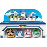 paraply Polı MRT-760 Robocar Poli Mini Kasabanın Kurtarma Araçları 4lü Set Kız Erkek Çocuk Oyuncak Eğitici O - Çok Renkli