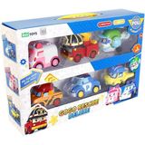 paraply Polı ZR-914 Robocar Poli Gogo Rescue Deluxe 6 Lı Set - Kız Erkek Çocuk Oyuncak Eğitici Oyuncaklar - Çok Renkli
