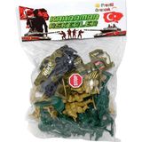paraply Pr-08 Büyük Arabalı Asker Seti Kız Erkek Çocuk Oyuncak Eğitici Oyuncaklar - Çok Renkli
