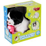 Paraply Pr66308-25T Tasmalı Yürüyen Peluş Fransız Köpeği Kız Erkek Çocuk Oyuncak Eğitici Oyuncaklar