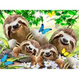 paraply Prime 3D Tembel Hayvan Pelüş ve Selfie 48 Parça Puzzle 15804 Kız Erkek Çocuk Oyuncak Eğitici Oyuncak - Çok Renkli