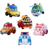 paraply Robocar Poli Gogo Rescue Deluxe 6'lı Set Kız Erkek Çocuk Oyuncak Eğitici Oyuncaklar - Çok Renkli