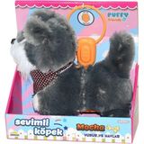 paraply S00002859 Yürüyen Sevimli Peluş Köpek Gri-Sun Kız Erkek Çocuk Oyuncak Eğitici Oyuncaklar - Çok Renkli