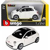 paraply S00022106 Burago 1/24 Fiat 500 2007 Beyaz -Sun Kız Erkek Çocuk Oyuncak Eğitici Oyuncaklar - Çok Renkli