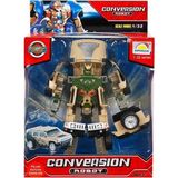 paraply S00081234 1/32 Robot Transformer Ses/ışk 10A -Sun Kız Erkek Çocuk Oyuncak Eğitici Oyuncaklar - Çok Renkli